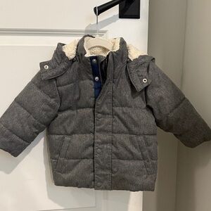 GAP Charcoal Puffer Jacket for Kids
